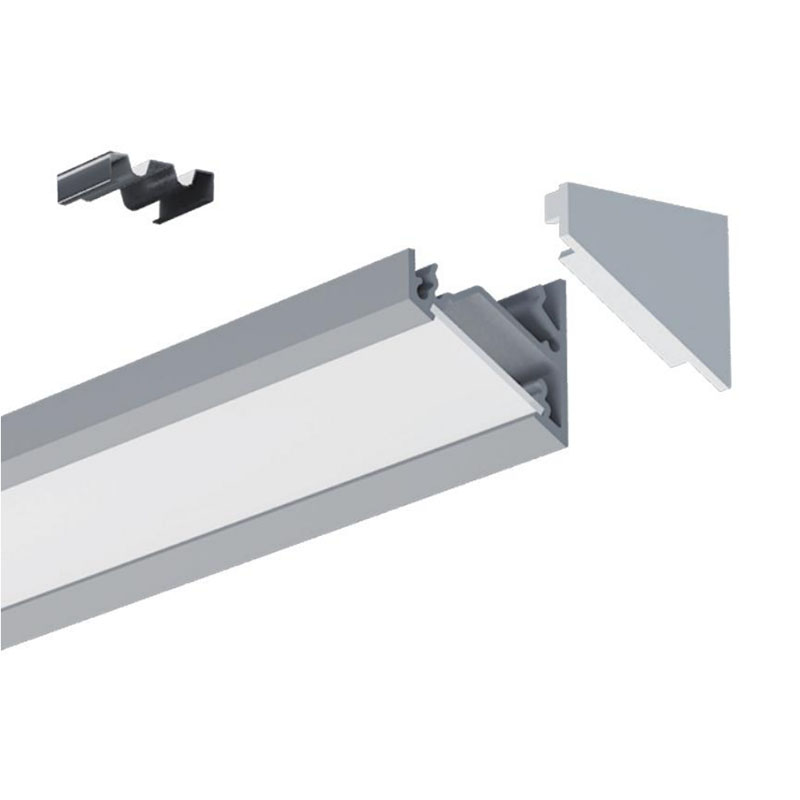 Corner Sharp Channel LED Black Aluminum Profile For 12mm LED Strip